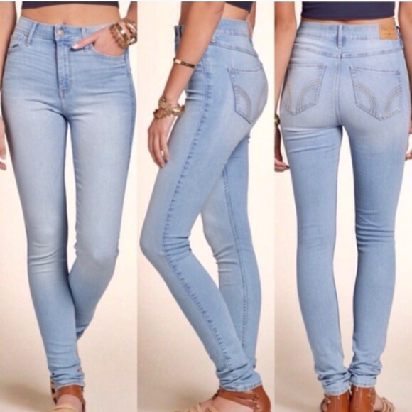 Hollister ultra high rise super skinny jeans Clearance